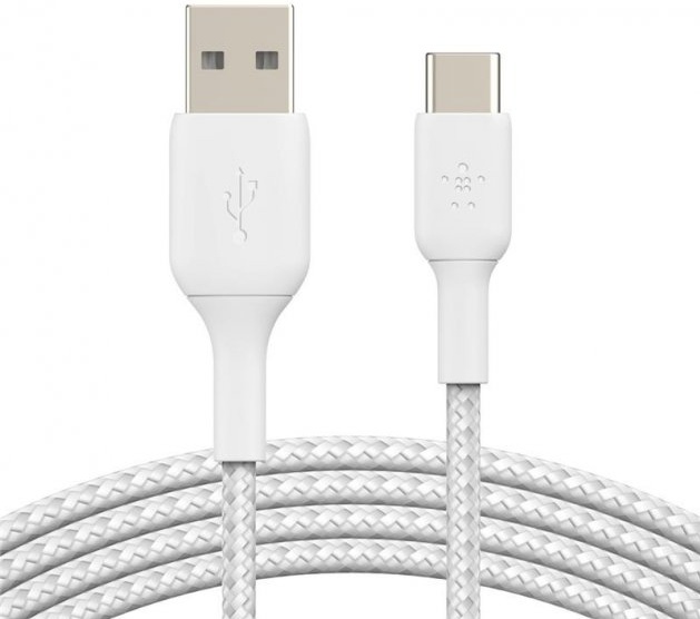 Кабель USB(Am)-Lightning 8-pin(M), 3 м, белый, Belkin BoostCharge CAA002bt3MWH (CAA002bt3MWH)