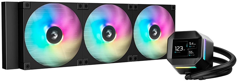 Жидкостное охлаждение Deepcool LM420, 350 Вт, 3x140 мм