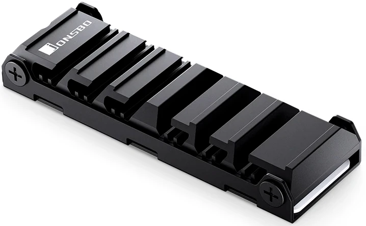 Радиатор для SSD JONSBO M202 Black, M.2 2280, алюминий, черный (M202 Black)