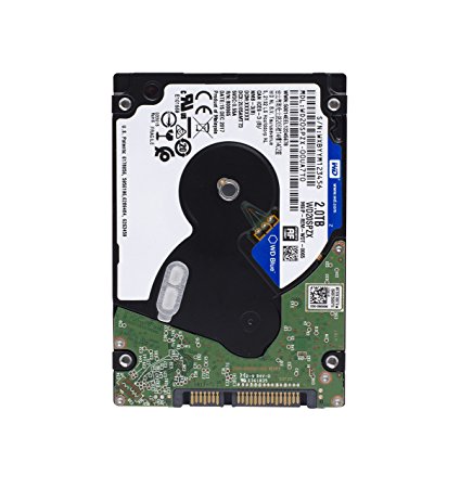 Жесткий диск (HDD) Western Digital 2Tb Blue, 2.5", 5400rpm, 128Mb, SATA3 (WD20SPZX) б/у, следы монтажа