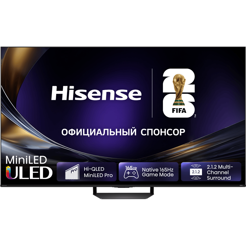 Телевизор 55" Hisense 55U7S PRO, 3840x2160, черный