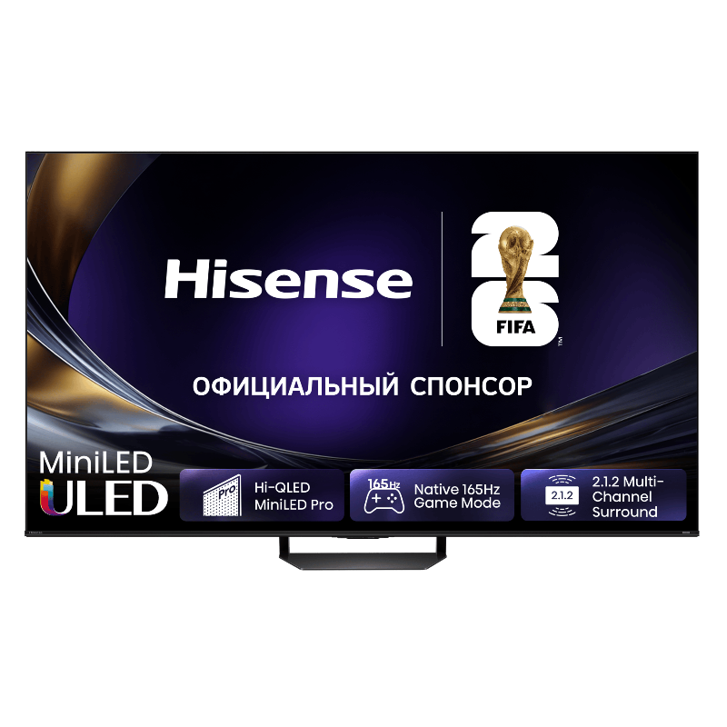 Телевизор 65" Hisense 65U7S PRO, 3840x2160, черный