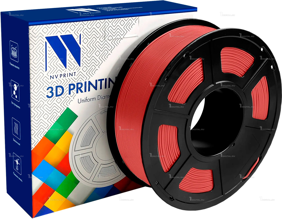 Пластик для 3D принтера NV Print красный