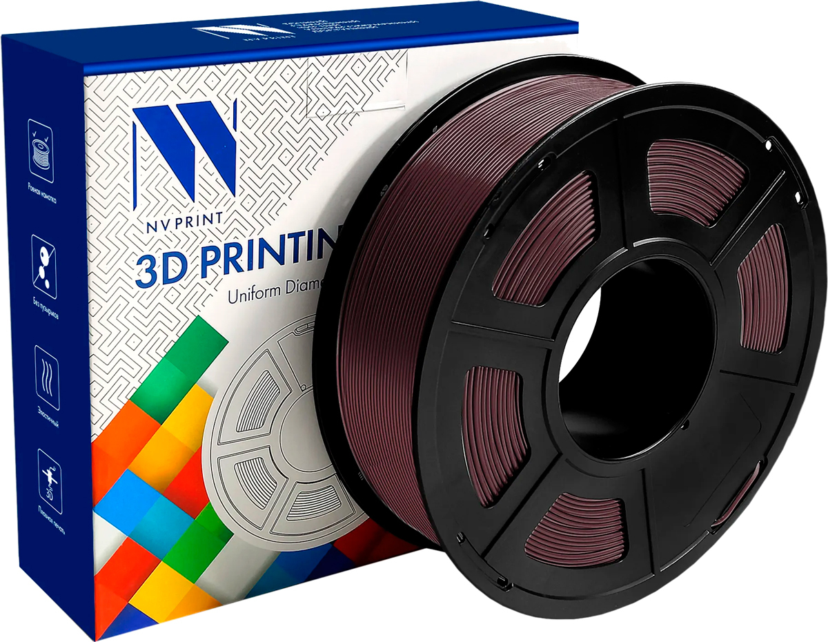 Пластик для 3D принтера NV Print бордовый