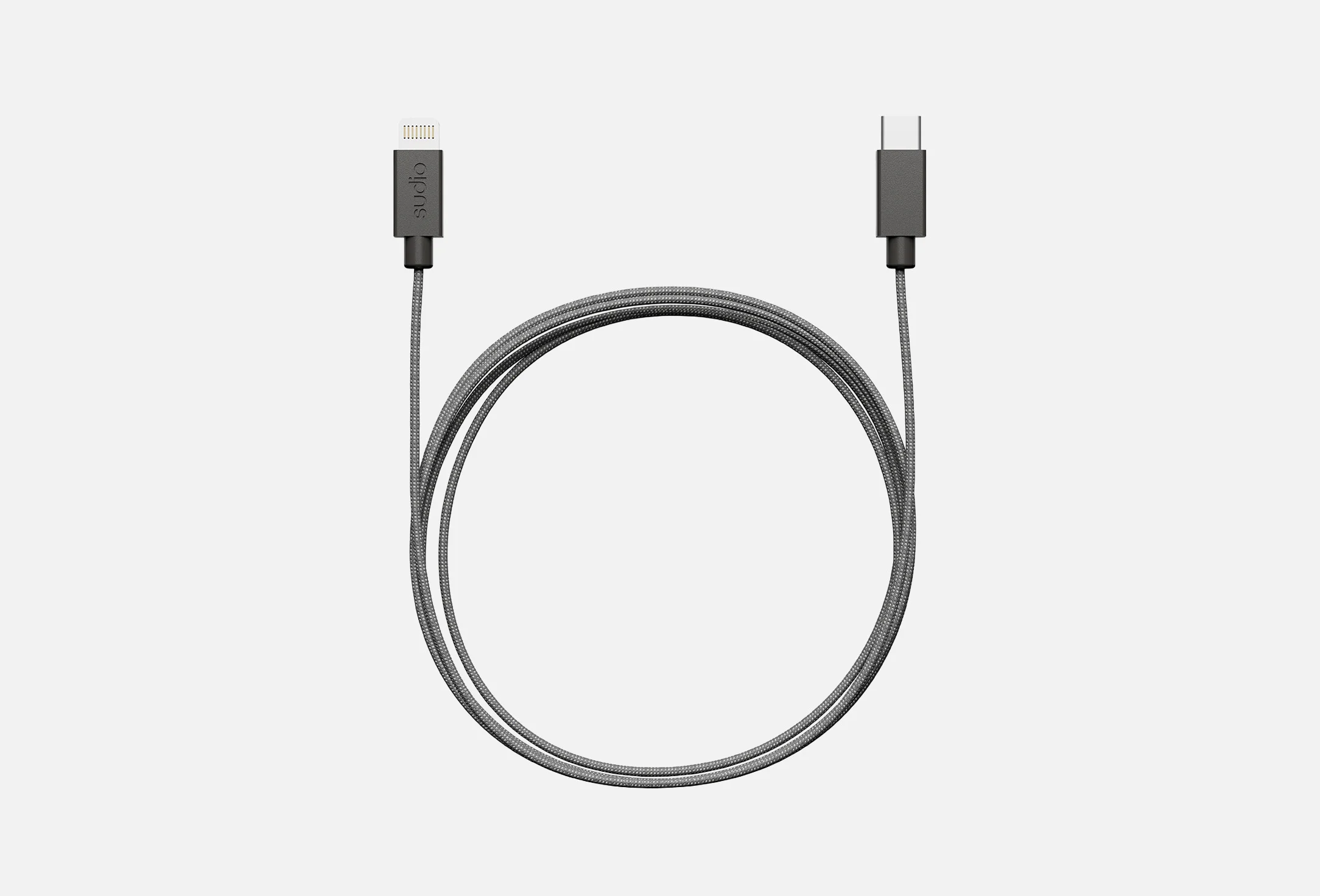 Кабель USB Type-C(M)-Lightning 8-pin(M), 1.8 м, черный, Sudio C1-L (C1LBLK)