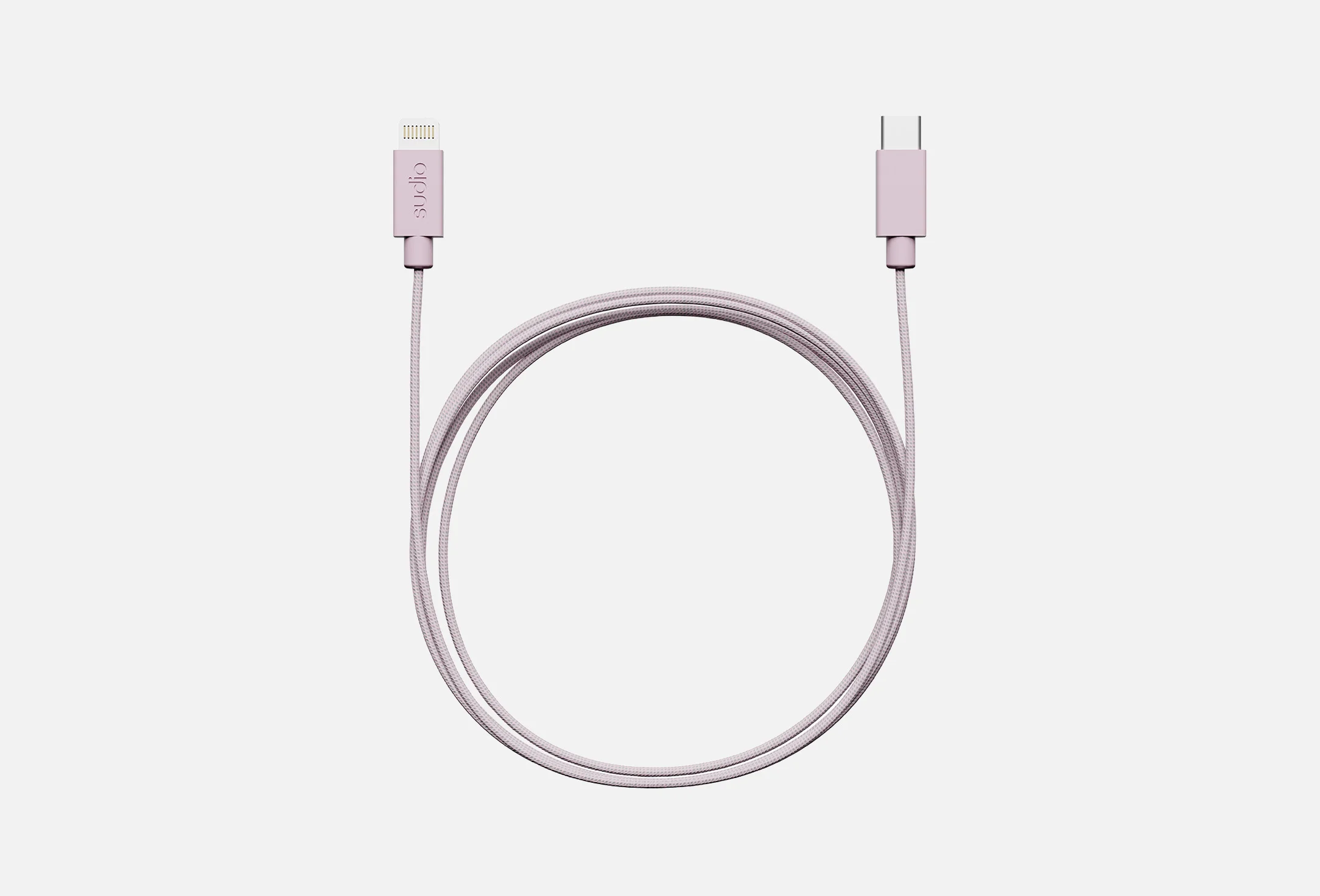 Кабель USB Type-C(M)-Lightning 8-pin(M), 1.8 м, розовый, Sudio C1-L (C1LPNK)