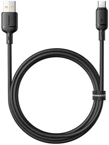 Кабель USB(Am)-USB Type-C(M), 2 м, черный, Baseus Silky Fast (P10377703113-03)