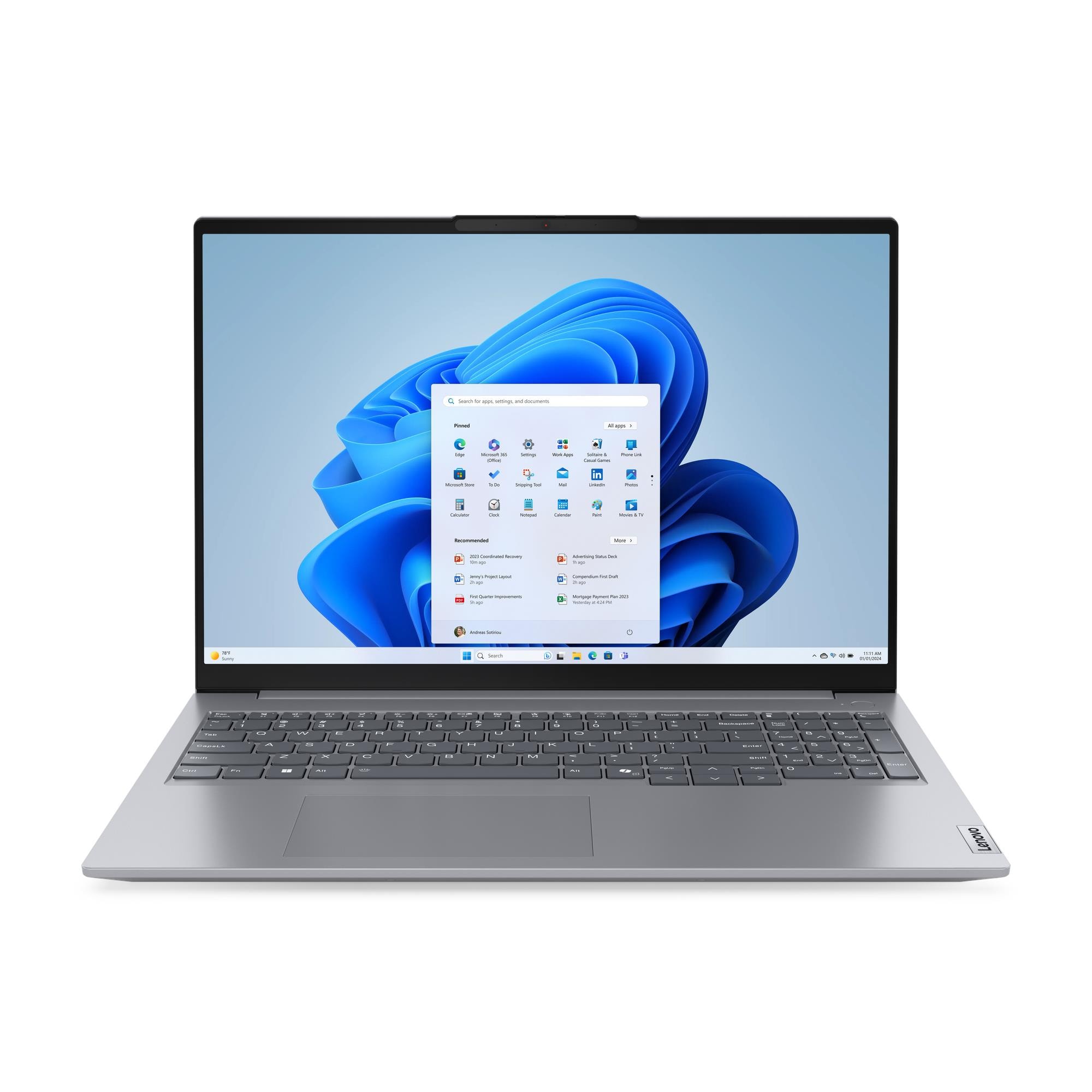 Ноутбук 16" Lenovo ThinkBook 16 ARP G7, серый (21MU0006CD)
