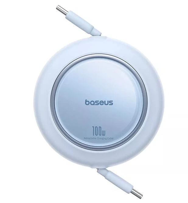 Кабель USB Type-C(M)-USB Type-C(M), 1.5 м, голубой, Baseus Free2Pull Mini P10364500313-01 (P10364500313-01)