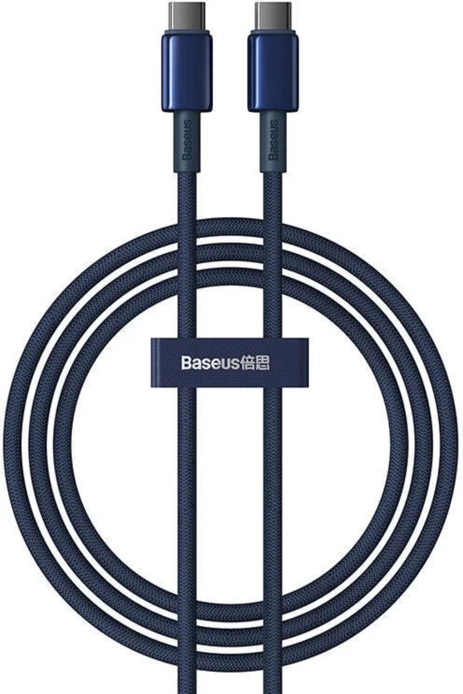 Кабель USB Type-C(M)-USB Type-C(M), 2 м, темно-синий, Baseus Tungsten (P10319800321-04)