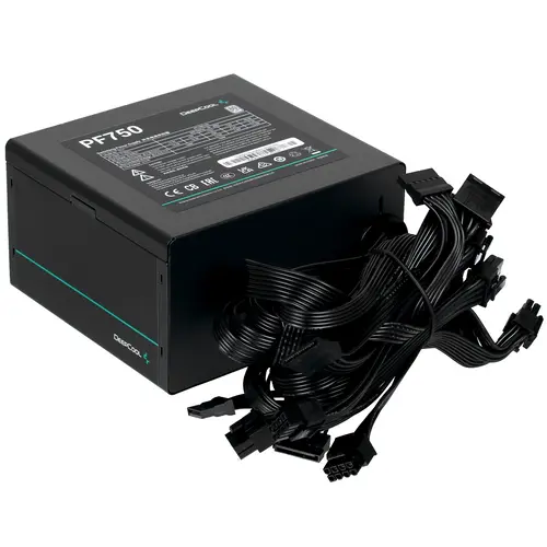 Блок питания 750 Вт ATX Deepcool PF750, 120 мм, 80 Plus, Retail (R-PF750D-HA0B-EU) б/у, следы эксплуатации, отказ от покупки, полный комплект