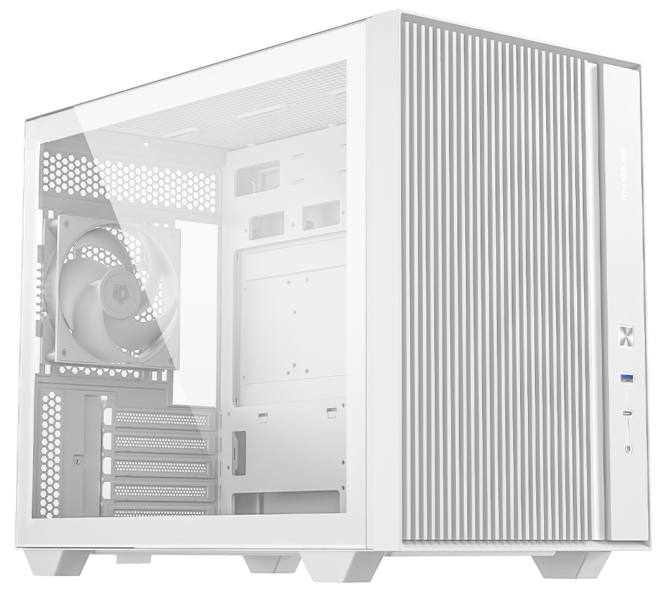 Корпус ID-Cooling FLOW 500 AIR, Mini-Tower, без БП, белый