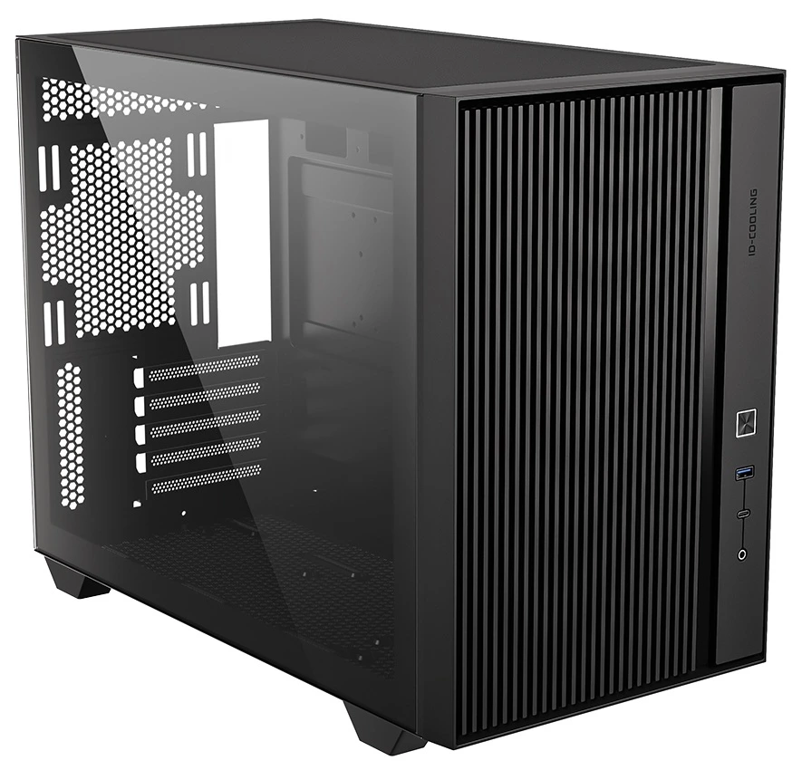 Корпус ID-Cooling FLOW 500, Mini-Tower, без БП, черный
