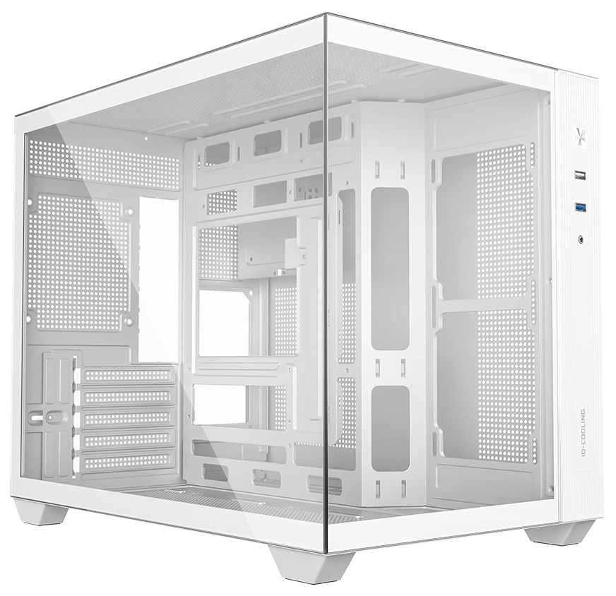 Корпус ID-Cooling VIEW 500, Mini-Tower, без БП, белый