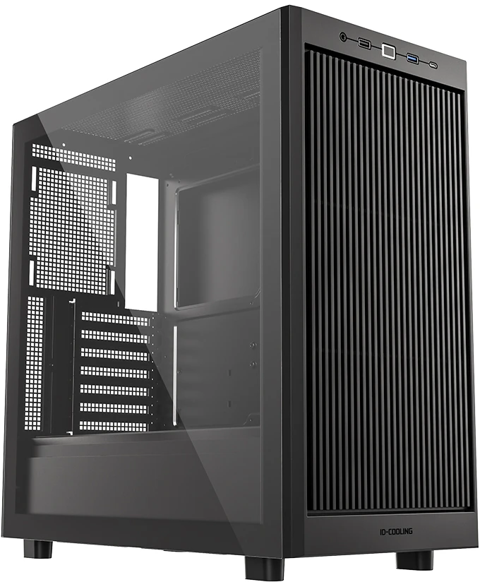 Корпус ID-Cooling Ware 510, Midi-Tower, без БП, черный