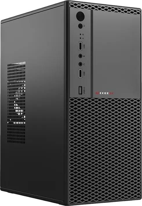 Корпус ACCORD 1605B, Mini-Tower, без БП, черный
