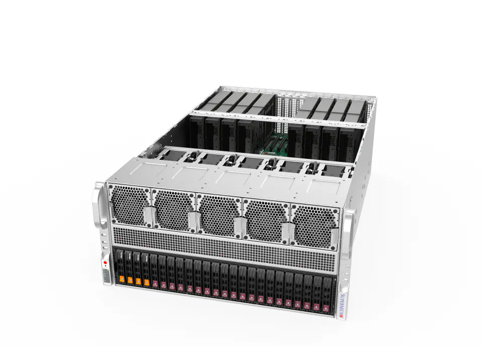Серверная платформа SuperMicro GPU Server 5126GS-TNRT, 2xSocket SP5, 24xDDR5, 6x2.5 HDD HS, Redundant 6x2700 Вт 5U (AS-5126GS-TNRT)