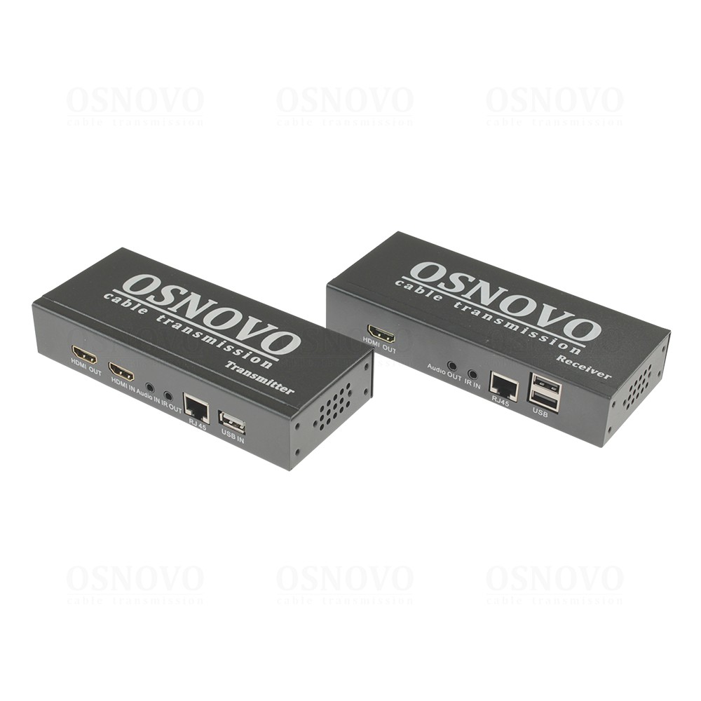 Комплект для передачи HDMI Osnovo 2xHDMI/USB/RJ45