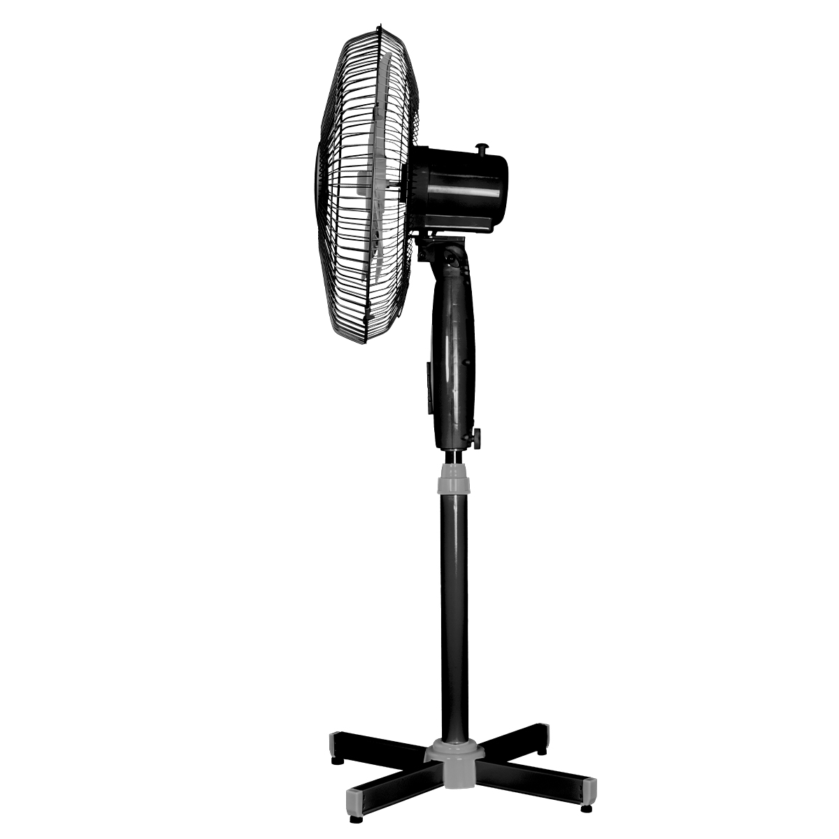 Вентилятор напольный Blackton Bt F1120, 45 Вт, черный (Bt F1120) б/у, не оригинальная гайка, коробка вскрывалась, не использовался, не хватает саморезов