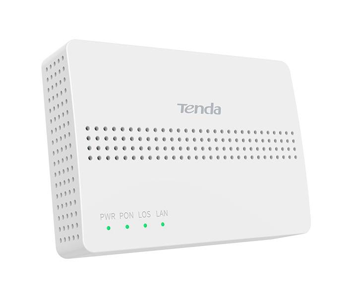 Абонентский терминал (OLT) Tenda HG1, WAN (GPON SC/APC) 1x1 Гбит/с (HG1 v3.0/3.1) б/у, замятие угла и царапина на верхней стороне корпуса, отсутствует заглушка порта PON