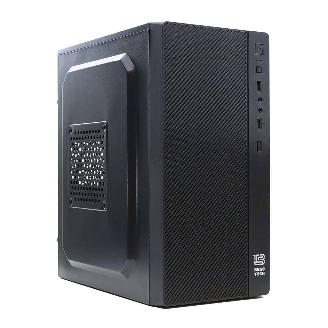 Корпус BaseTech M3402, mATX, Mini-Tower, черный, 500 Вт (BT-M3402-500W-B) б/у, следы монтажа, без упаковки и комплекта