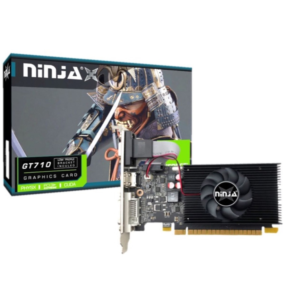 Видеокарта Ninja NVIDIA GeForce GT 710 NK71NP043F, 4Gb DDR3