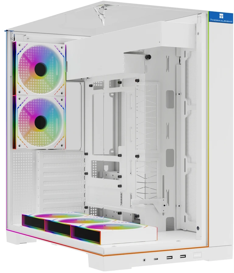 Корпус Thermalright A70 ARGB FAN5-M White, Midi-Tower, без БП, белый
