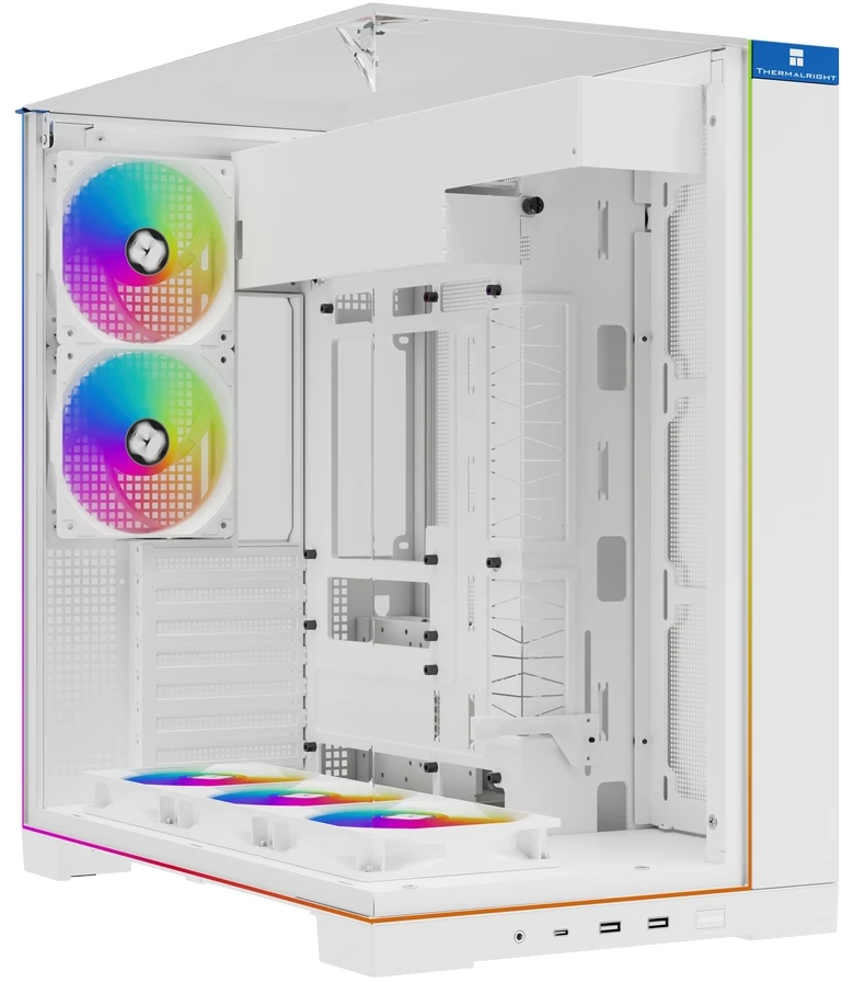 Корпус Thermalright A70 ARGB FAN5-C White, Midi-Tower, без БП, белый
