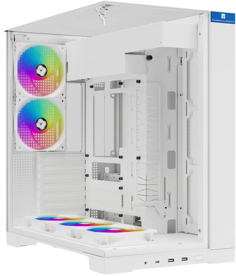 Корпус Thermalright A70 FAN5-C White, Midi-Tower, без БП, белый