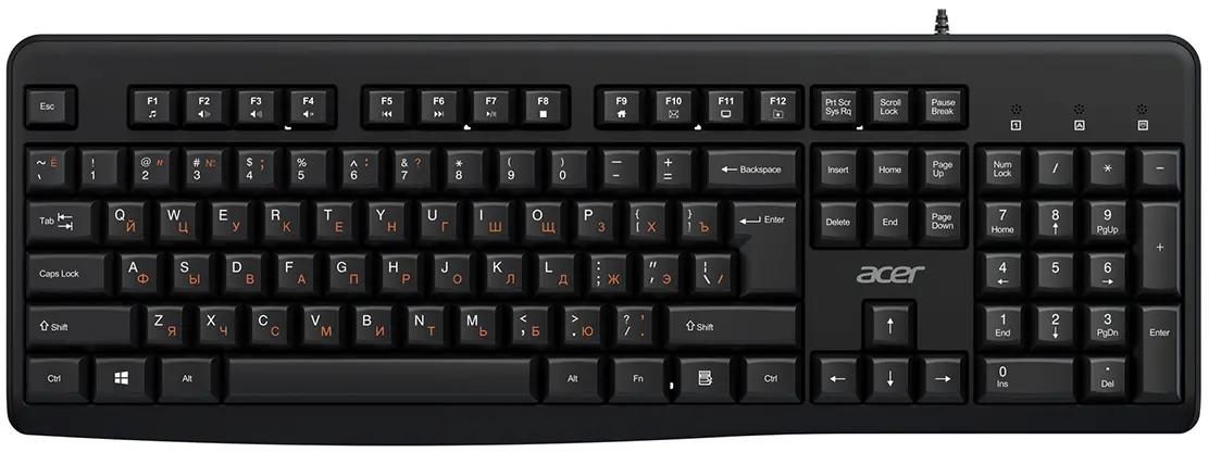 Клавиатура Acer OKW500, USB, черный (ZL.KBDEE.01T)