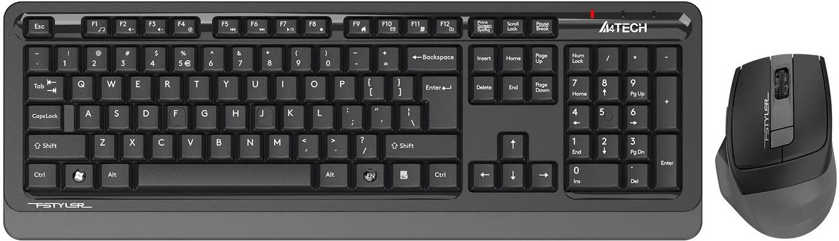 Клавиатура + мышь A4Tech Fstyler FG1035, USB, серый (FG1035 GREY)