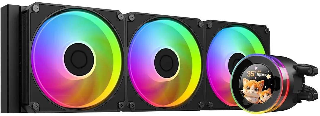 Жидкостное охлаждение ID-COOLING SL360 V2, 350 Вт, 3x120 мм