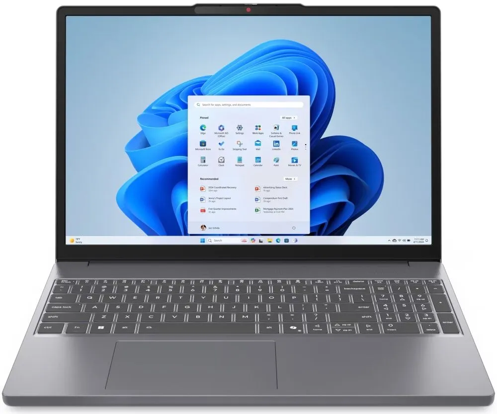 Ноутбук 16" Lenovo IdeaPad Slim 3 16ARP10, серый (83K800B8RK)