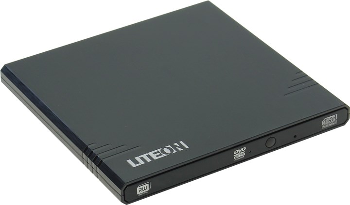 Внешний привод DVD-RW LITE-ON eBAU108, USB 2.0, черный, Retail б/у, следы эксплуатации, в комплекте кабель MiniUSB