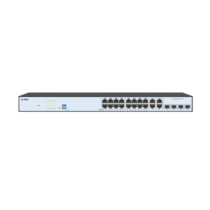 Коммутатор SNR Web Smart SNR-S2300G-16TC-POE, 16x1 Гбит/с, SFP/uplink: combo RJ-45/SFPx4 (SNR-S2300G-16TC-POE)