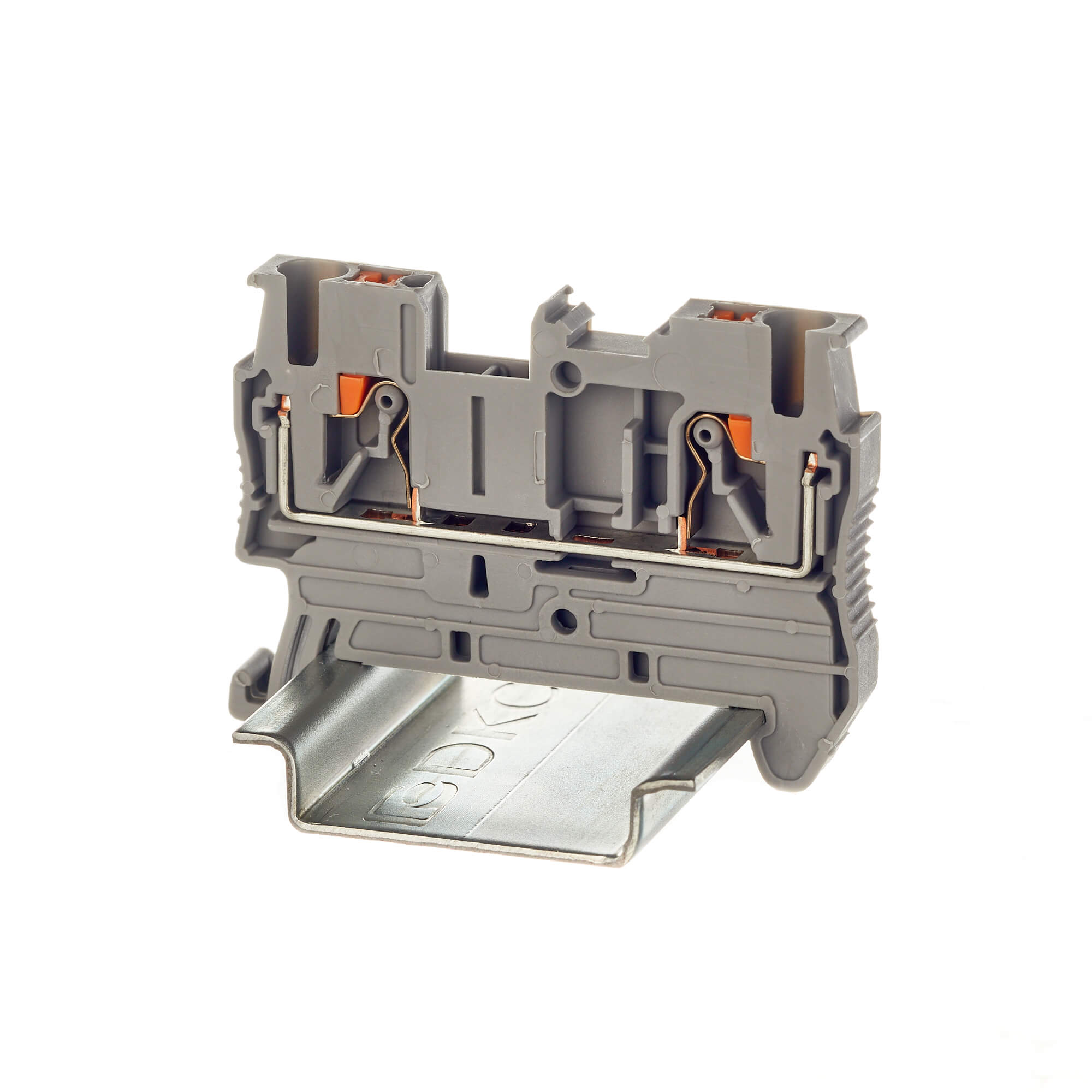 Клемма на DIN-рейку DKC VPR-2.5-GY, 24А, серый