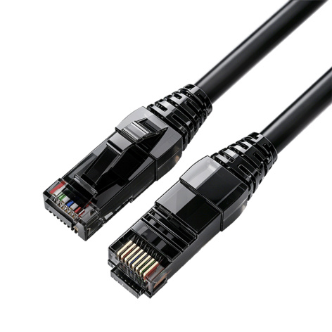 Патч-корд Filum UTP, кат.5e, 0.3 м, RJ45-RJ45, черный (FL-PC-U5E-0.3-LSZH-BK)