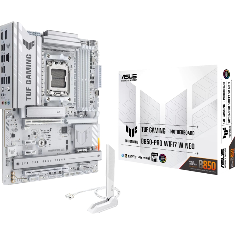 Материнская плата ASUS TUF GAMING B850-PRO WIFI7 W NEO, AM5, AMD B850, ATX