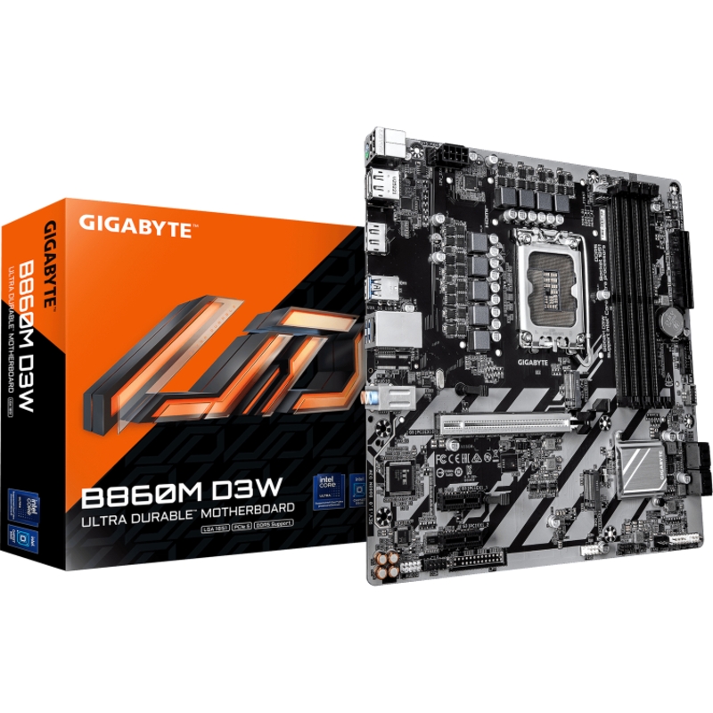 Материнская плата GIGABYTE B860M D3W, LGA1851, Intel B860, mATX