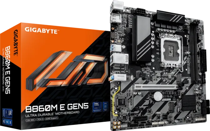 Материнская плата GIGABYTE B860M E GEN5, LGA1851, Intel B860, mATX