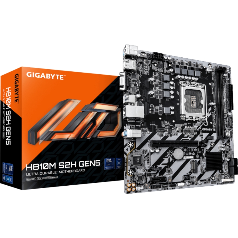 Материнская плата GIGABYTE H810M S2H GEN5, LGA1851, Intel H810, mATX
