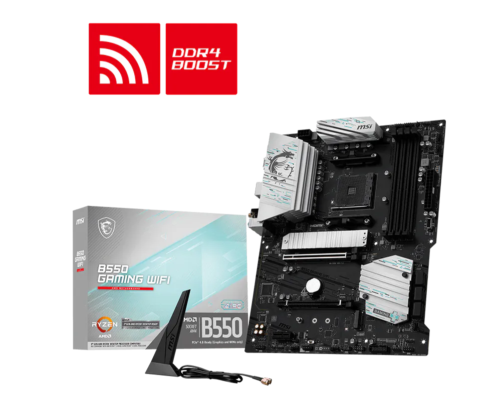 Материнская плата MSI B550 GAMING WIFI, SocketAM4, AMD B550, ATX