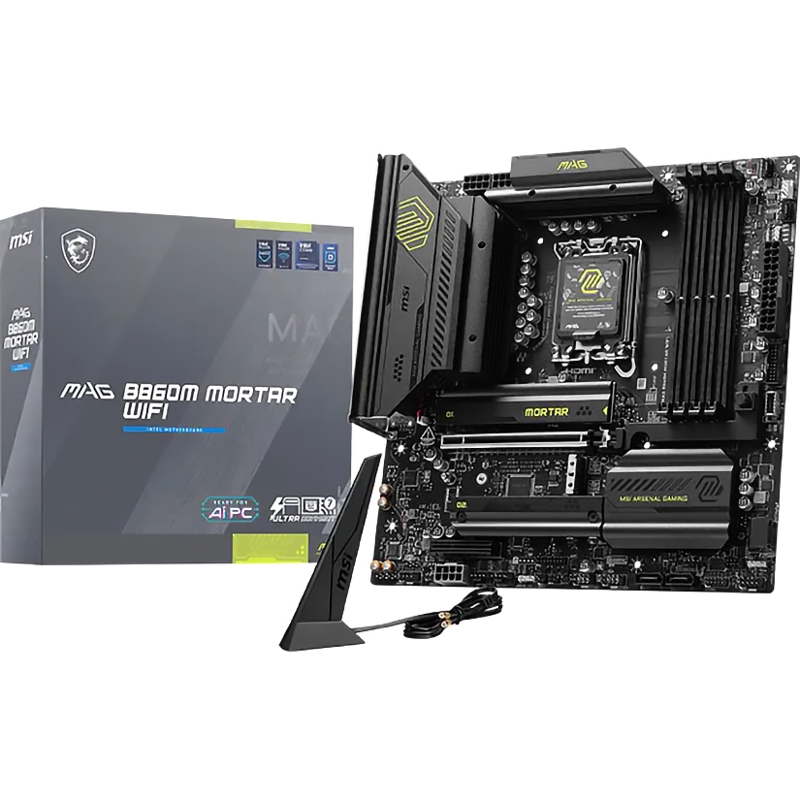 Материнская плата MSI MAG B860M MORTAR WIFI, LGA1851, Intel B860, mATX