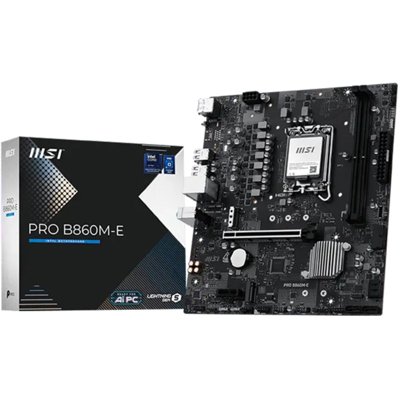 Материнская плата MSI PRO B860M-E, LGA1851, Intel B860, mATX