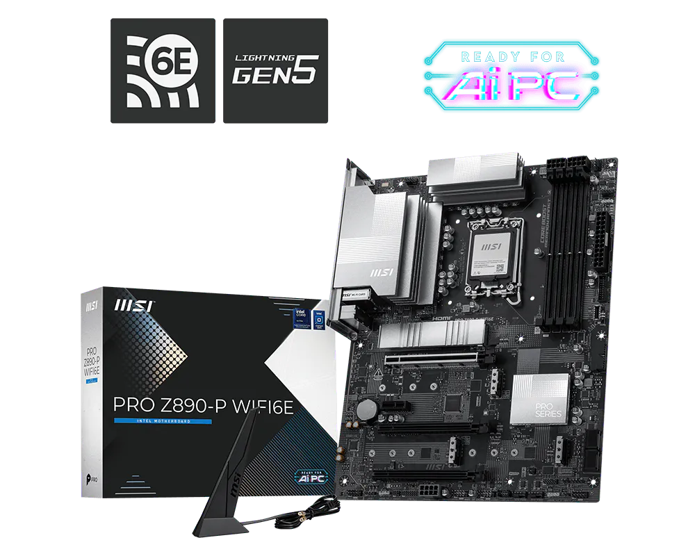 Материнская плата MSI PRO Z890-P WIFI6E, LGA1851, Intel Z890, ATX