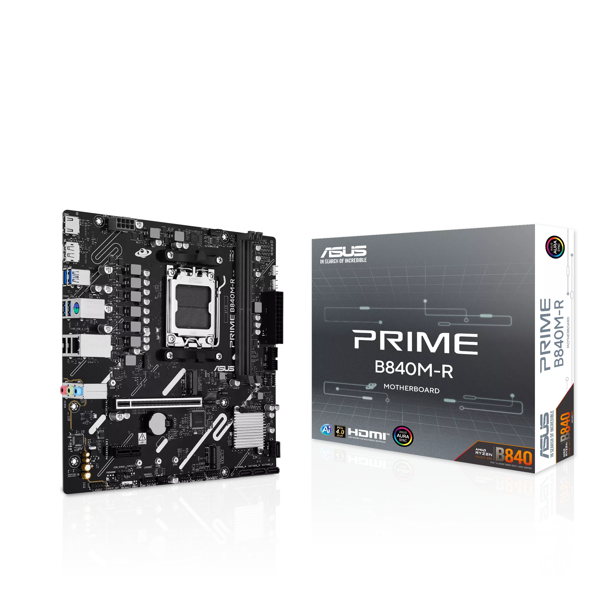 Материнская плата ASUS PRIME B840M-R, AM5, AMD B840, mATX