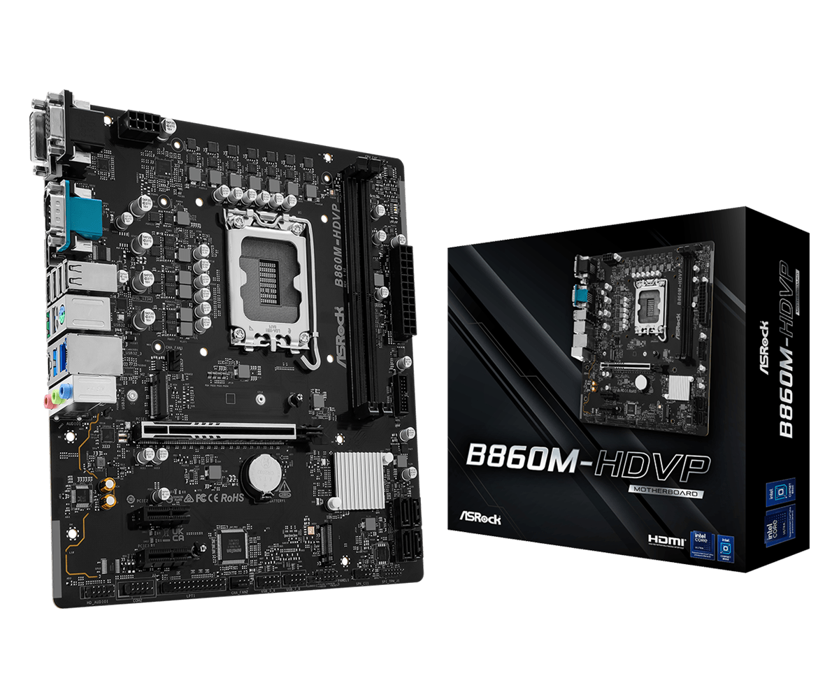 Материнская плата ASRock B860M-HDVP, LGA1851, Intel B860, mATX
