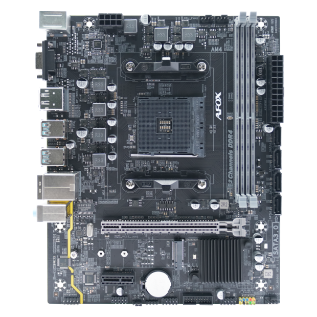 Материнская плата AFOX B550-MA-V4, SocketAM4, AMD B550, mATX