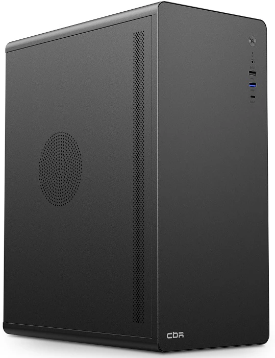 Корпус CBR U500, Midi-Tower, без БП, черный