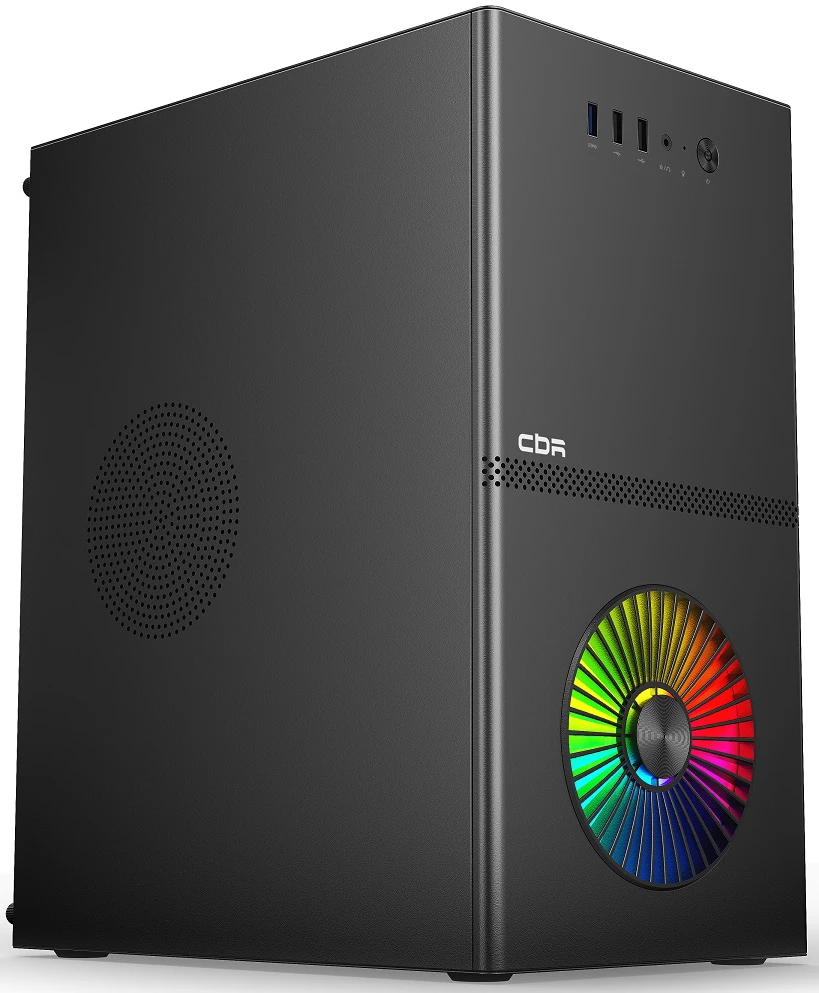 Корпус CBR V867, Mini-Tower, без БП, черный